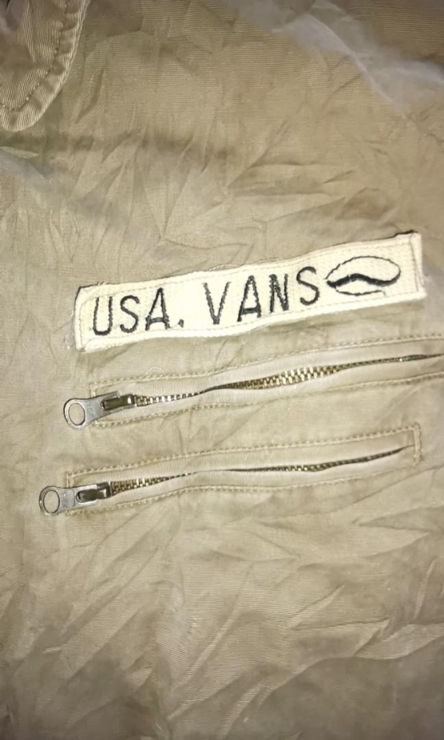 VINTAGE VANS JACKET/ USAVANSVINTAGE BOMBER JACKET, Men's Fashion, Coats