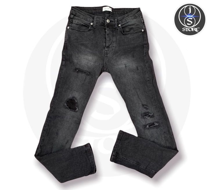 Zara Man Ripped Jeans, Fesyen Pria 