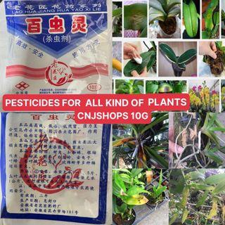 2 PACKETS OF PESTICIDES/ INSECTICIDE FOR ALL KIND OF PLANTS SPECIAL FOR ORCHIDS 10 GRAMS