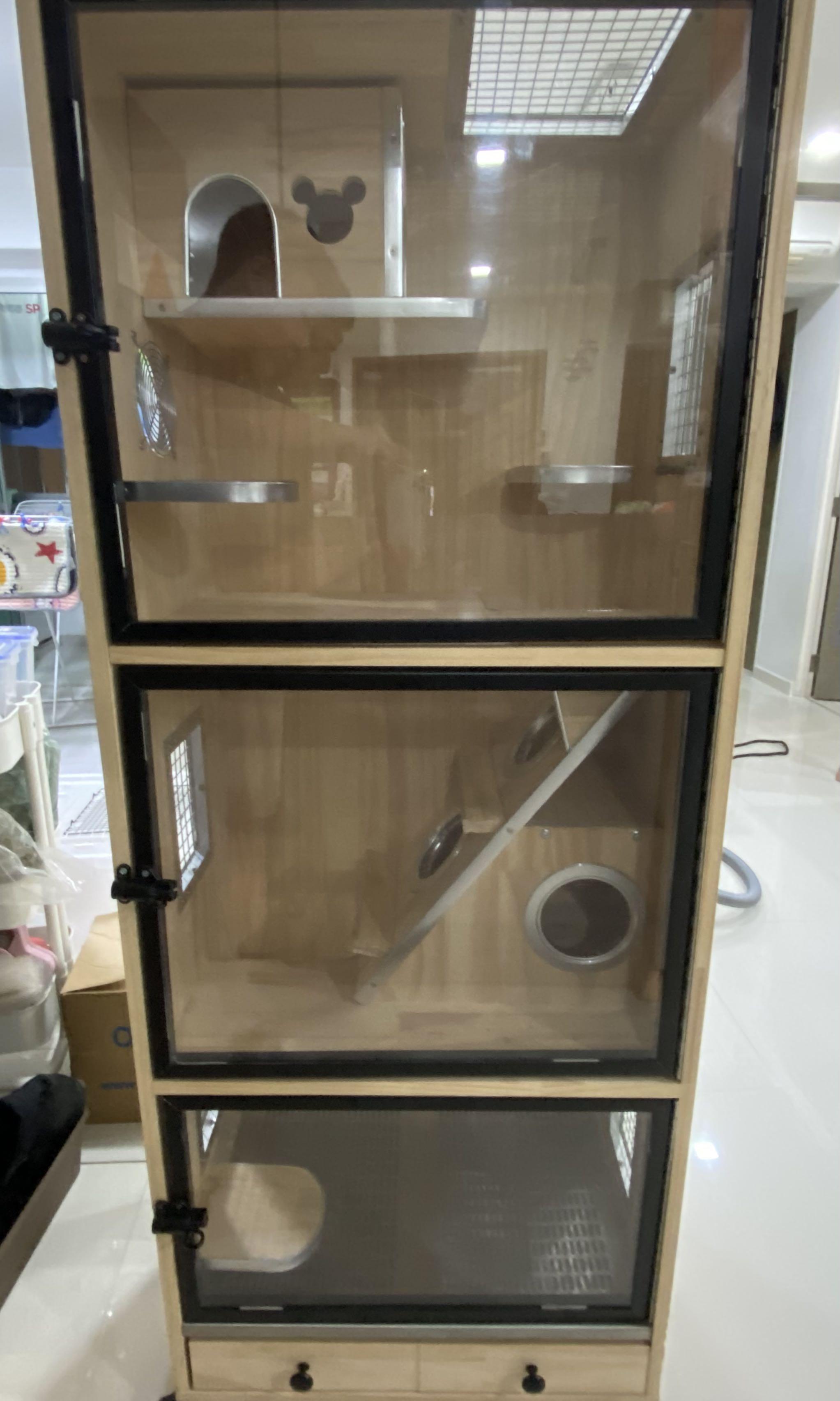 3 Tier Wooden Chinchilla Cage Pet Supplies Homes Other Pet