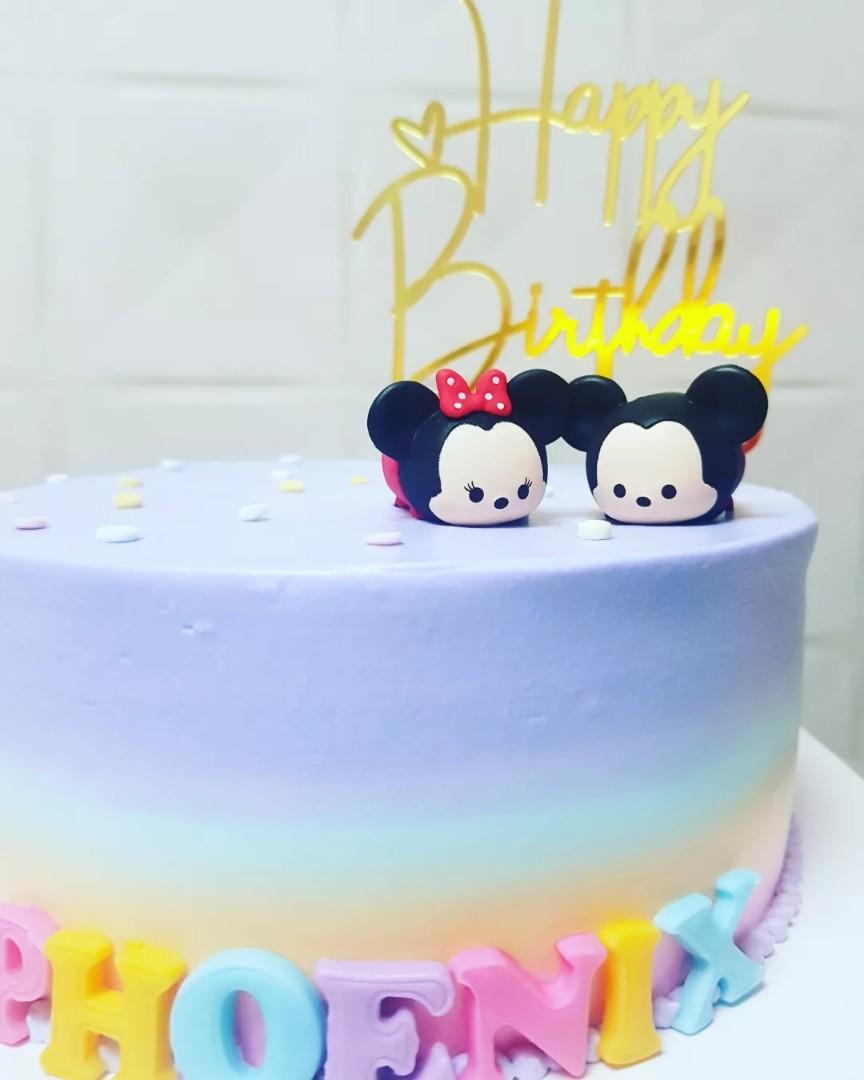 6 inch Tsum tsum pastel colours cake Food Drinks Homemade