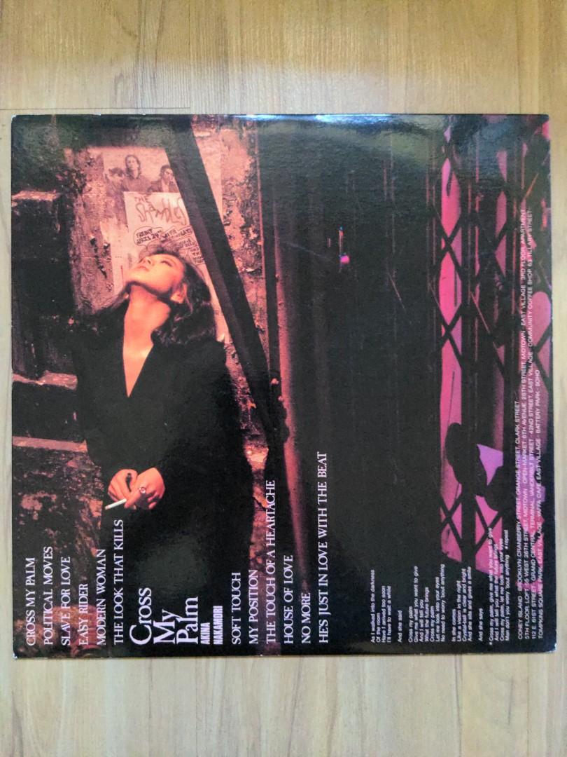 見本品] 中森明菜12寸LP黑膠唱片專輯大碟CROSS MY PALM (舊版日版L