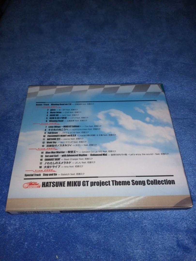 日版初音GT Project Theme Song Collection cd, 興趣及遊戲, 音樂樂器 配件, 音樂與媒體- CD 及DVD -  Carousell