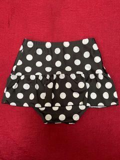 [ Available Item ] Black White Polka Dot Swimwear Size M