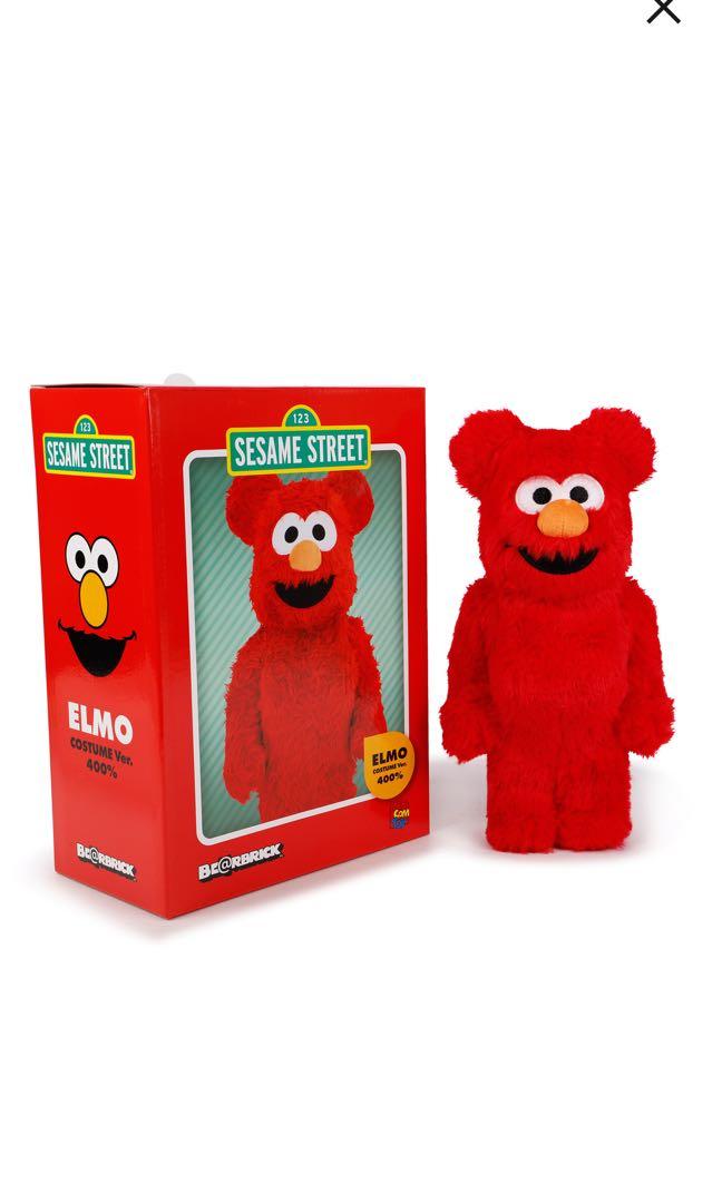 最新Bearbrick Elmo costume Version 2.0 400% 保證有貨😘, 興趣及遊戲