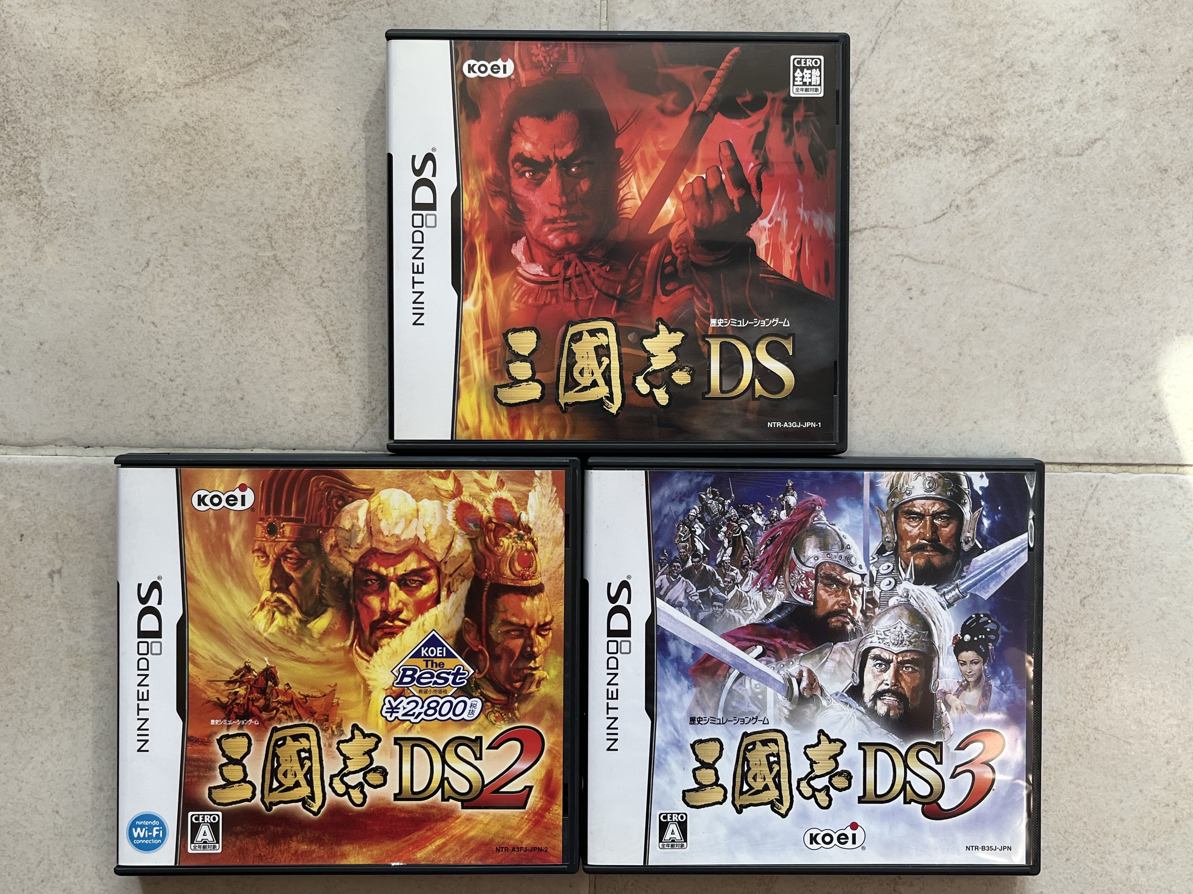 日版NDS KOEI SANGOKUSHI III II 三國志DS 1 2 3 中國戰國歷史