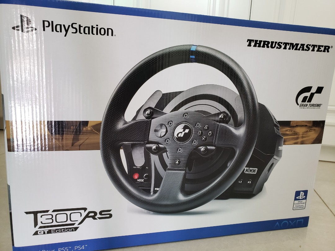 全新新版Thrustmaster T300 GT Edition PS5 PS4, 電子遊戲, 遊戲機配件