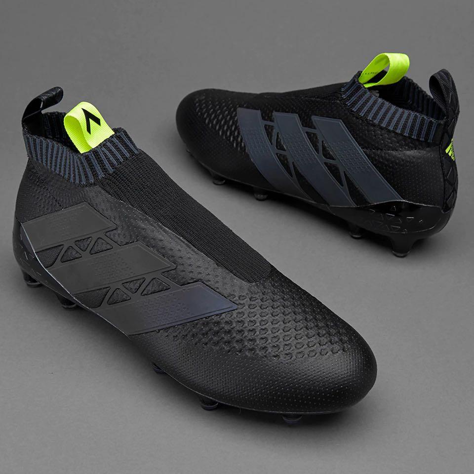 adidas ACE Purecontrol FG/AG - Core Black/Solar Yellow (Dark Pack) UK8.5, Men's Fashion, Footwear, Boots on Carousell
