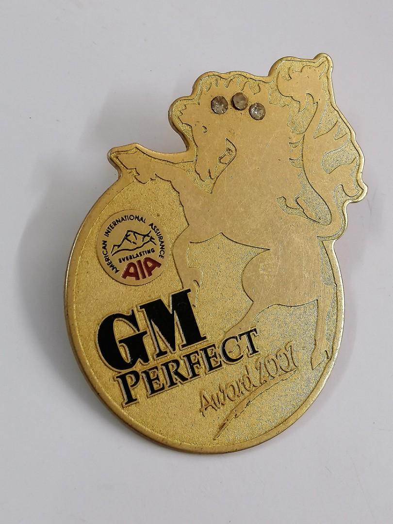 AIA GM PERFECT AWARD 2007 BUTTON BADGE PIN, Hobbies & Toys ...