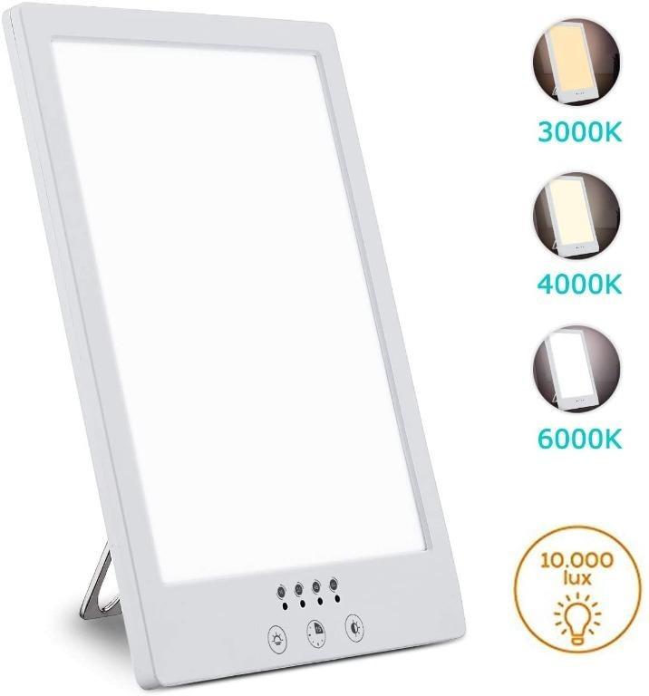 Aogled 10000 Lux Light Box,Led Energy Therapy Lamp,Sun Lamps Againest