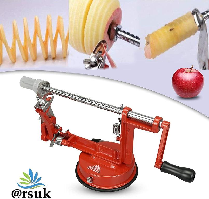Apple Peeler - Potato And Vegetable Peelers For Kitchen, Fruit Peeling  Machine, Stainless Steel Corer Cutter Slicer Spiral Peel Tool - Easy To Use  (re
