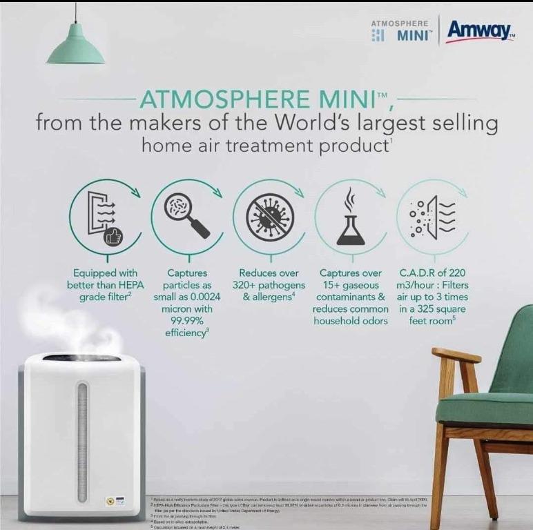 Atmosphere Mini Air Purifier Amway Price Negotiable Furniture