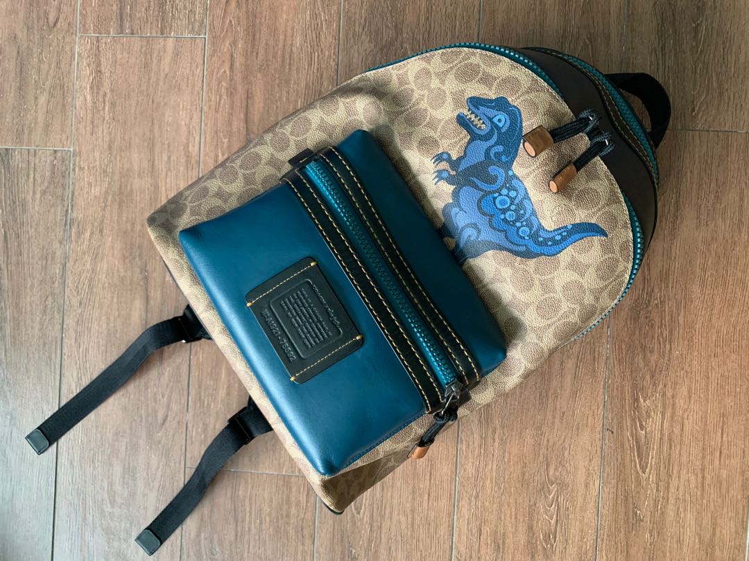 Coach dinosaur backpack hot sale