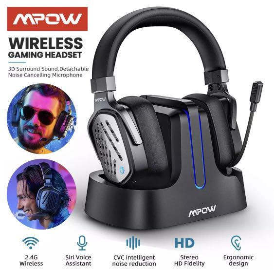 Mpow T1 Wireless Gaming Headset Computer Headset with 3D Surround