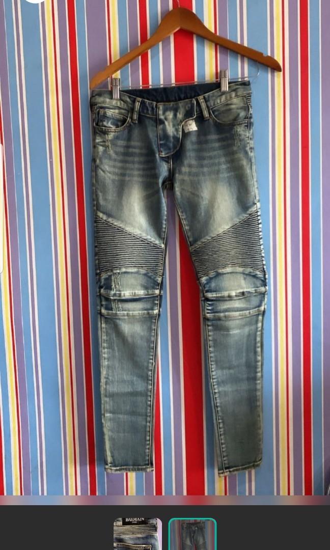 Balmain jeans bikers size 27