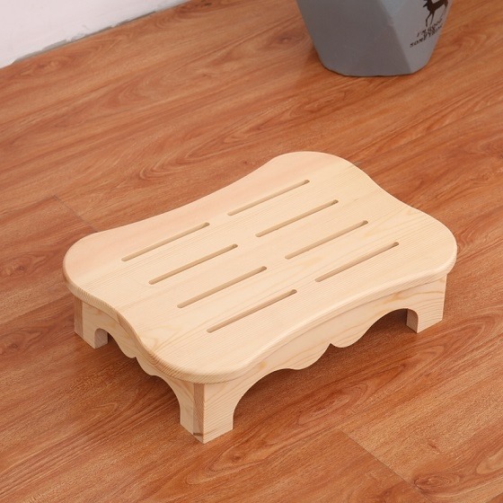 Bathtub step stool Office step stool Pine Wood stool Toilet step stool