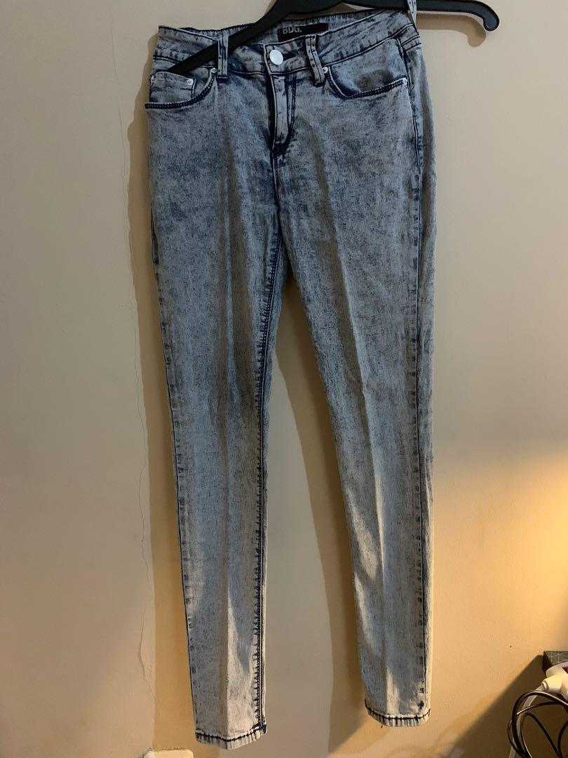 BDG washed skinny jeans, Fesyen Wanita 