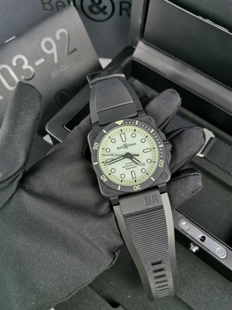 Bell Ross br03 92 Diver full lume Luxury Watches on Carousell