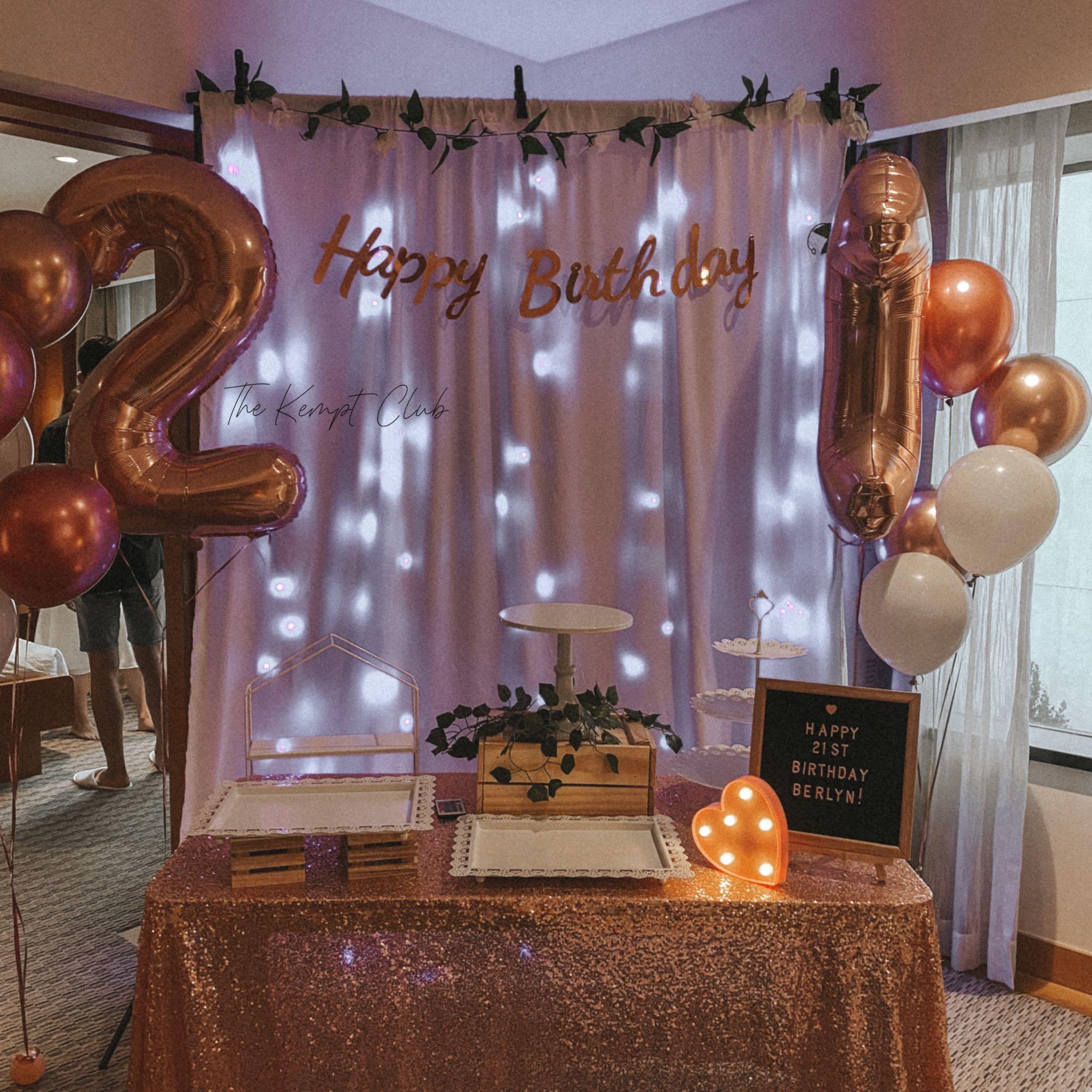Birthday set shop up