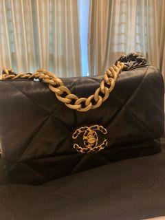 Affordable chanel 19 black small For Sale
