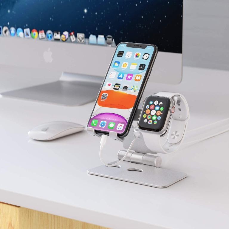 Omoton Iphone And Apple Watch Holder BNIB] OMOTON 2-in-1