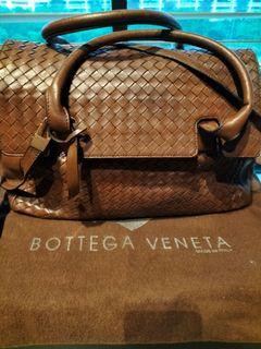 Auth BOTTEGA VENETA Small Point 658476 White Leather - Shoulder Bag