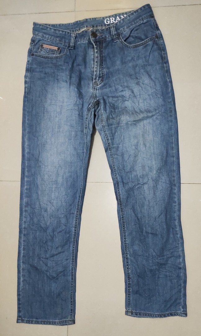 Burberry Briton straight, Men's Fashion, Bottoms, Jeans on Carousell