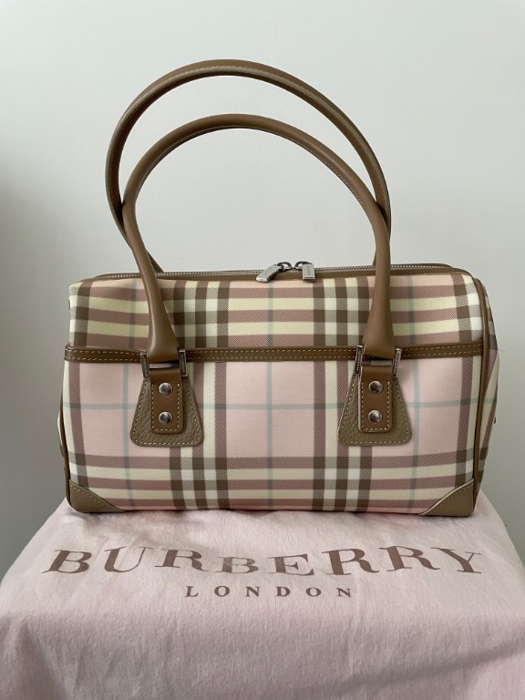 Burberry pink check bag top