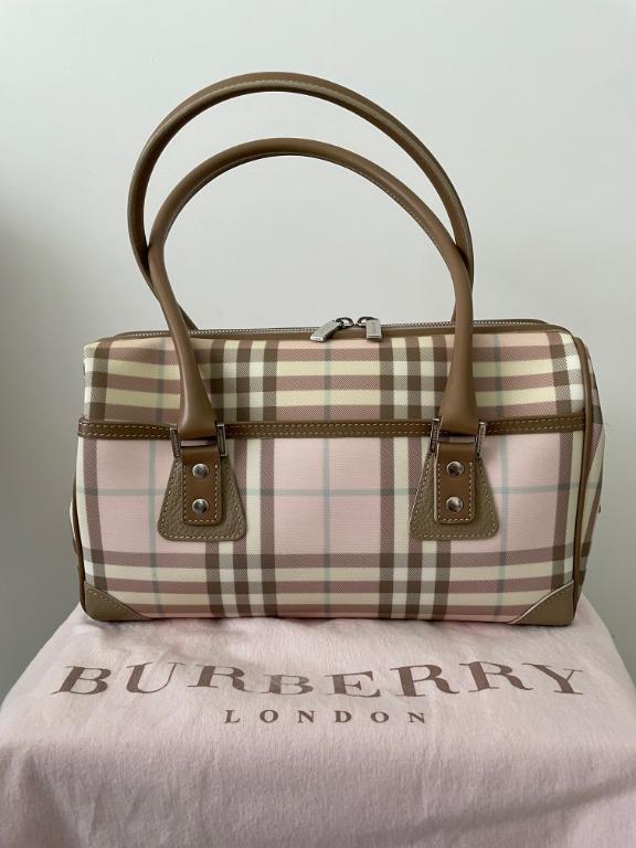 Burberry Pink Nova Check Satchel