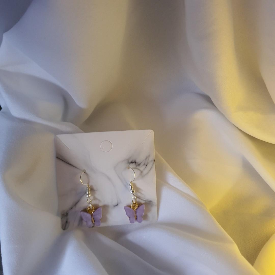 Butterfly 🦋 Earrings 耳环, Women's Fashion, Jewelry Organisers
