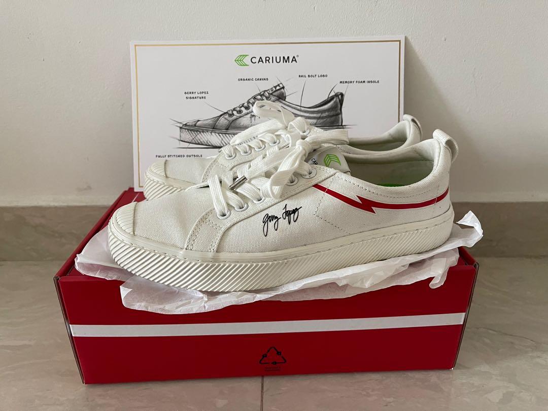 CARIUMA: Women's Canvas Low Top Off-White Sneakers