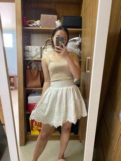 Carla Lace White Skirt