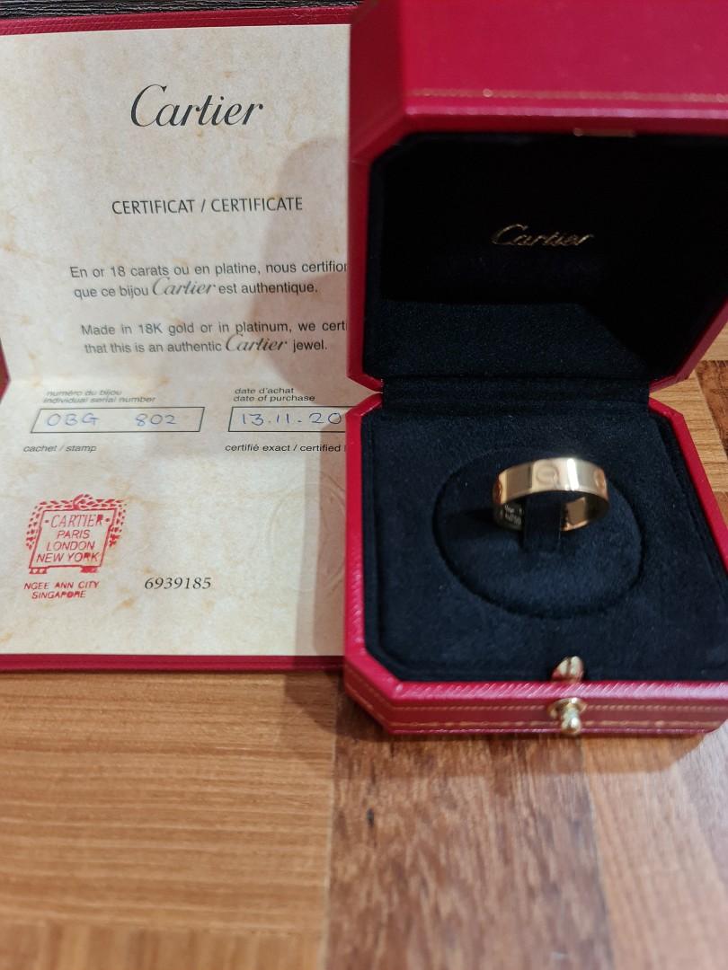 Cartier love sales ring inside