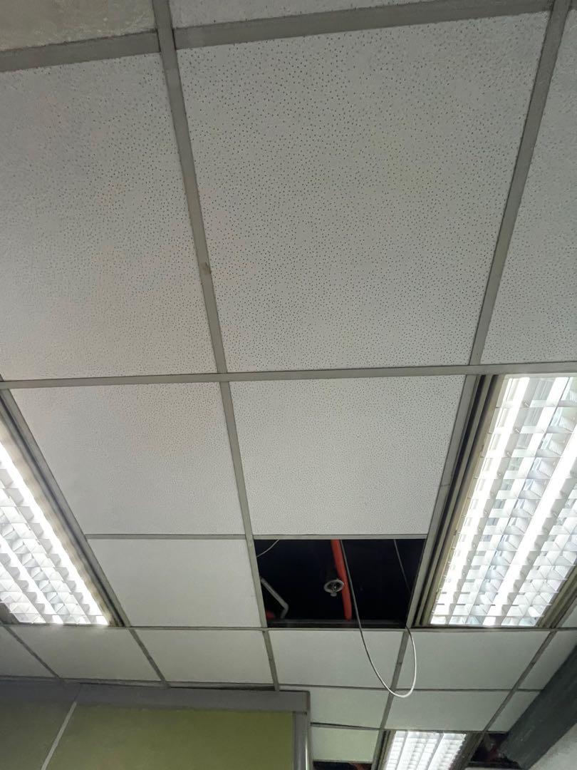 CEILING BOARD (Category: Construction & Building Materials) located in Marikina City. Submitted by christine_km8enterprises (Listing ID 1152925441, Image 2). Description: CEILING PANEL *ACOUSTIC CEILING BOARD * PVC LAMINATED GYPSUM BOARD 👉🏻BIG DISCOUNTS for bulk orders👈🏻 Smart / Viber / Telegram: 09682902240 Christinekm8enterprises@gmail.com Fb: Christine / km8 Enterprises Sizes: 2ft x 2ft & 2ft x 4ft Also available: Wall angle Main tee Cross
