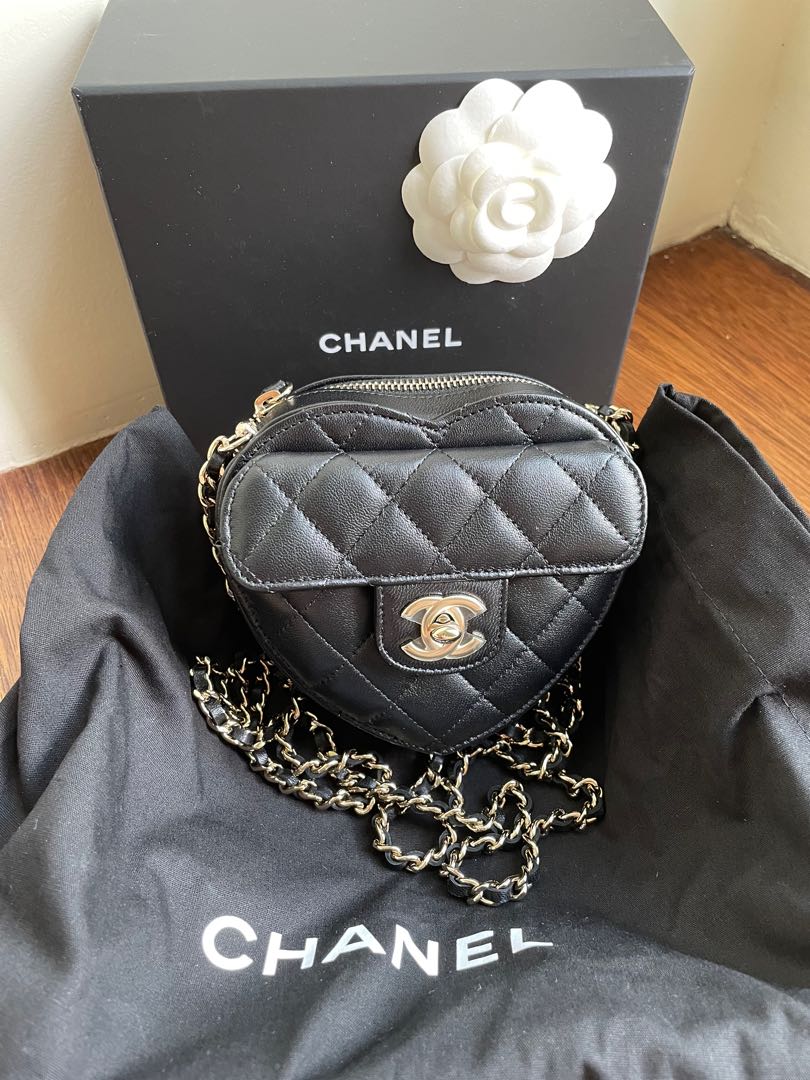 Chanel Heart Bag (small), Luxury, Bags & Wallets on Carousell