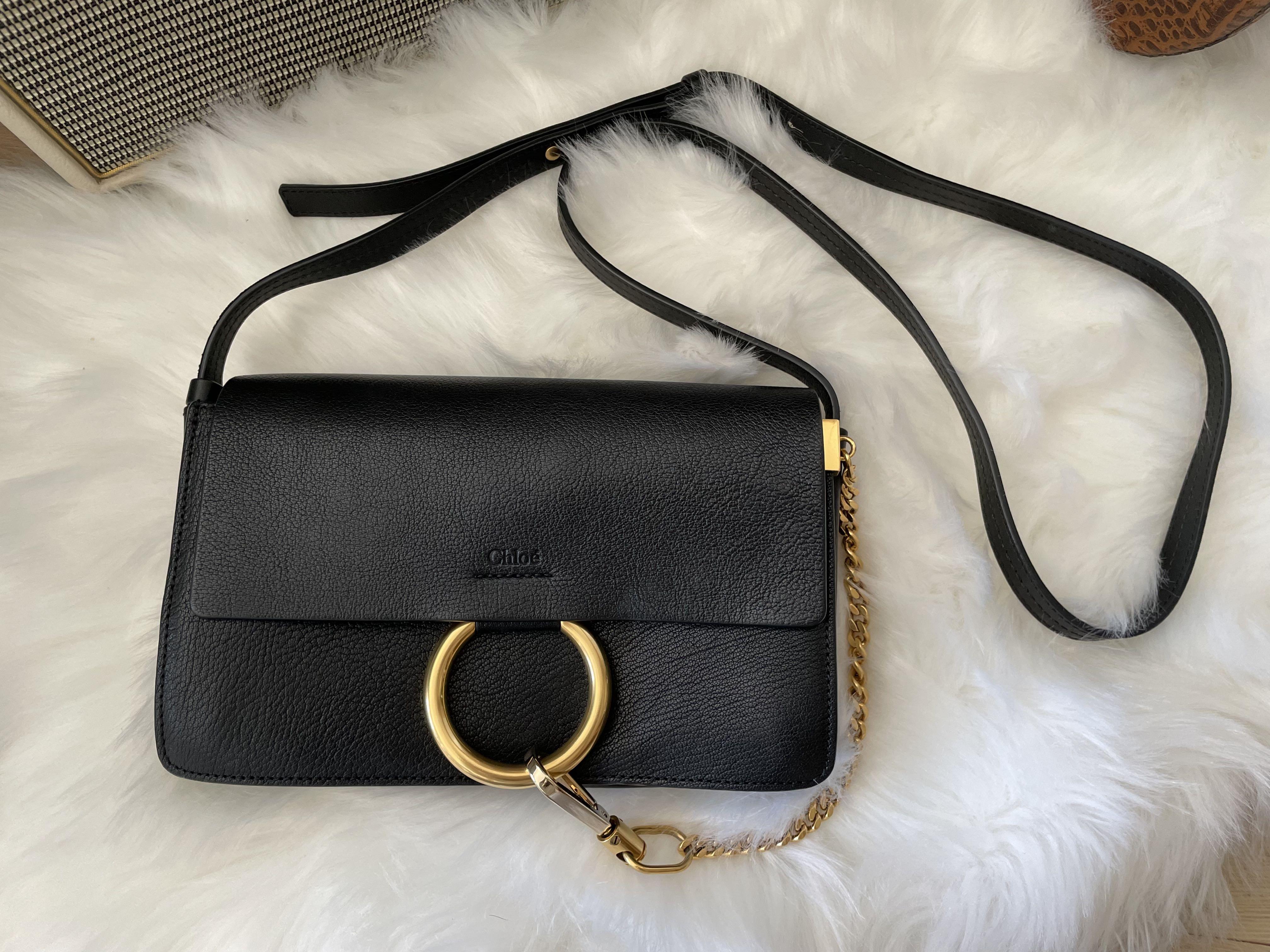 Chloe faye small shoulder bag black clearance