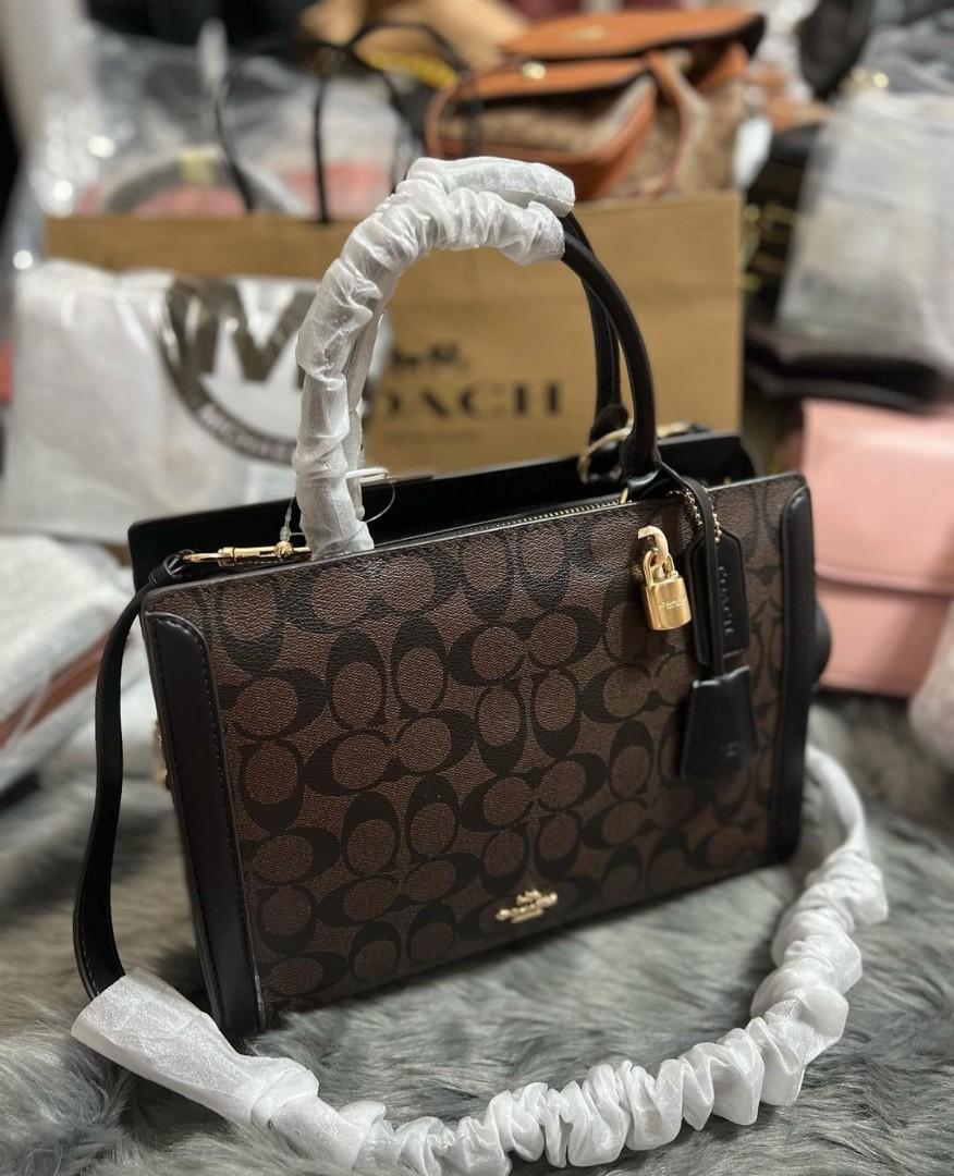 Coach Zoe Carryall in Signature Canvas, Women's Fashion, Bags & Wallets