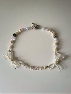 coquette dollette fairycore cottagecore beaded necklace