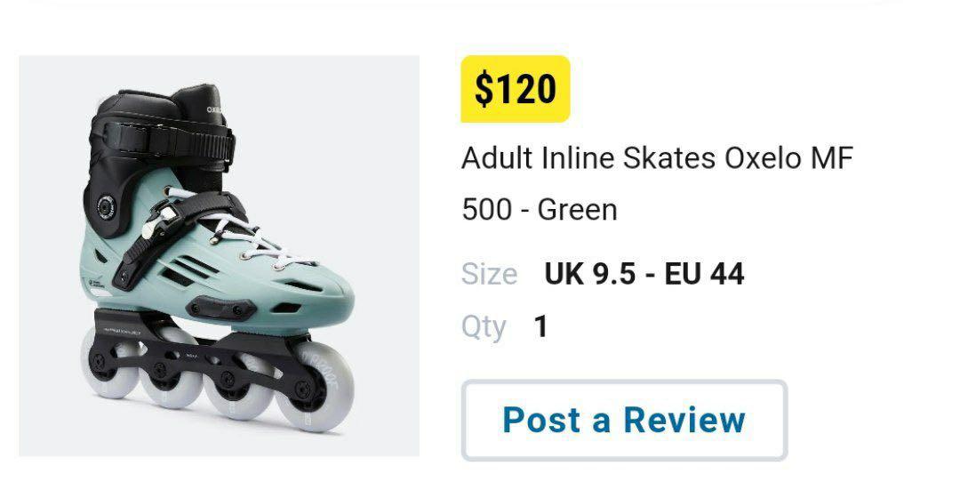 Decathlon Rollerblade Oxelo Mf 500 Sports Equipment Sports Games Skates Rollerblades Scooters On Carousell Decathlon Rollerblade Oxelo Mf 500 Sports Equipment Sports Games Skates Rollerblades Scooters On Carousell
