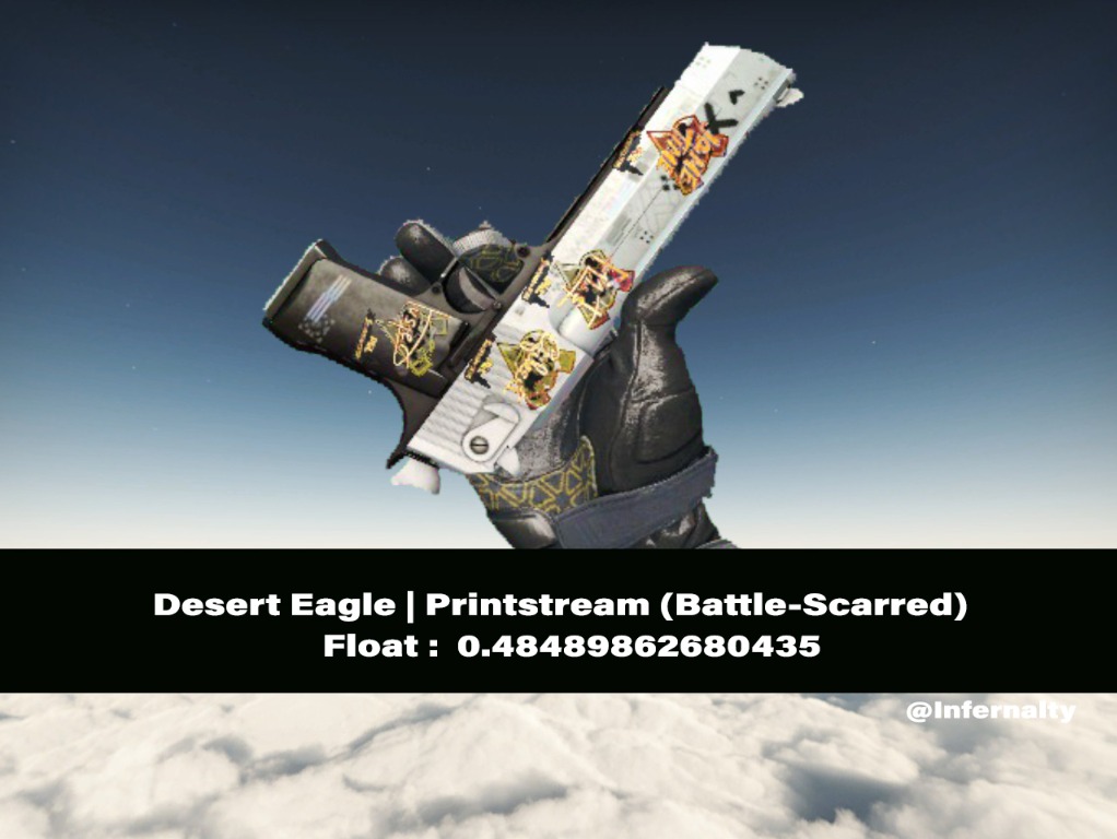 Desert Eagle Printstream BS CSGO SKINS KNIVES, Video Gaming, Gaming