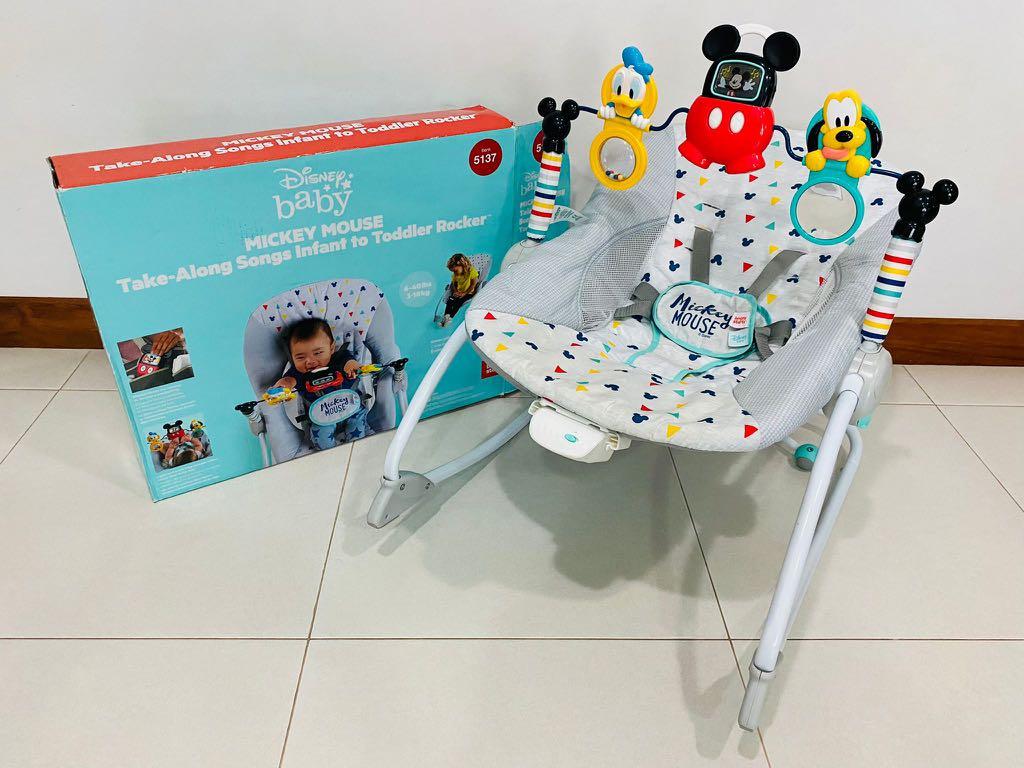 Mickey mouse baby rocker sales