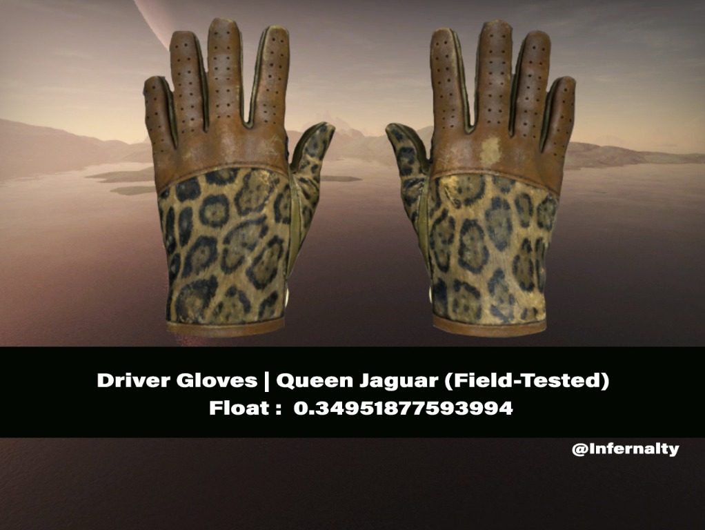 Driver Gloves Queen Jaguar FT CSGO SKINS KNIVES, Video Gaming, Gaming
