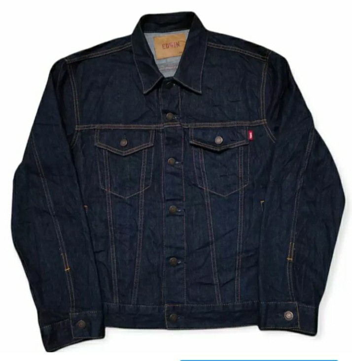Edwin denim jacket, Fesyen Pria 