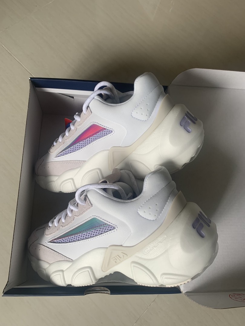 White bulky filas on sale