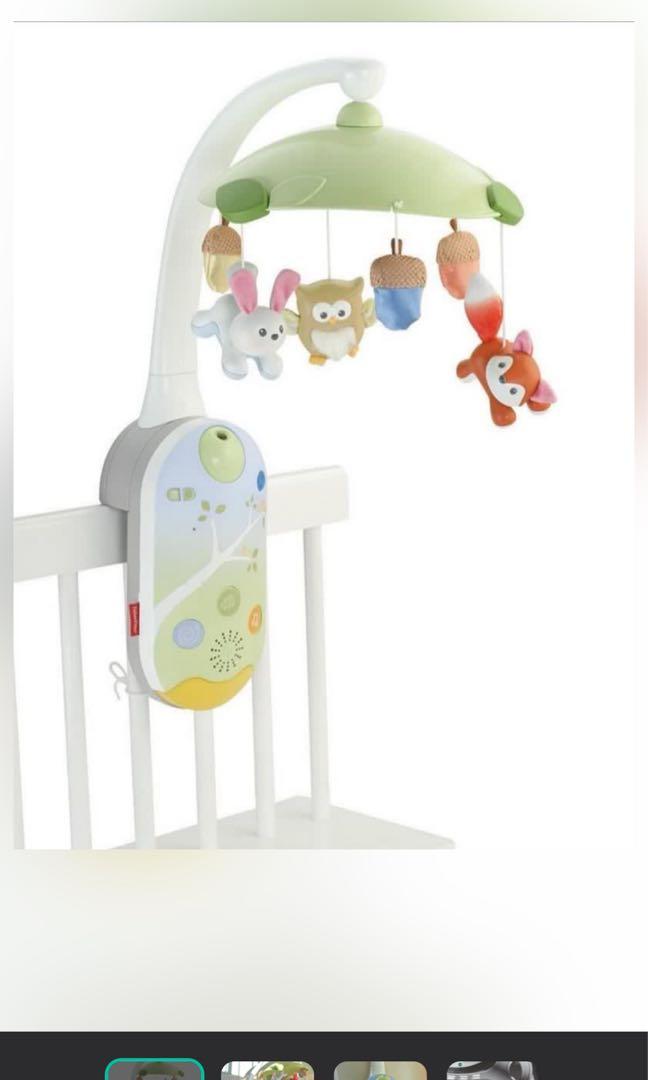 Fisher price deluxe crib 2in1 mobile and projector, Babies & Kids