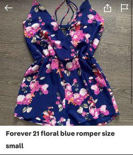 Forever 21 Floral Romper
