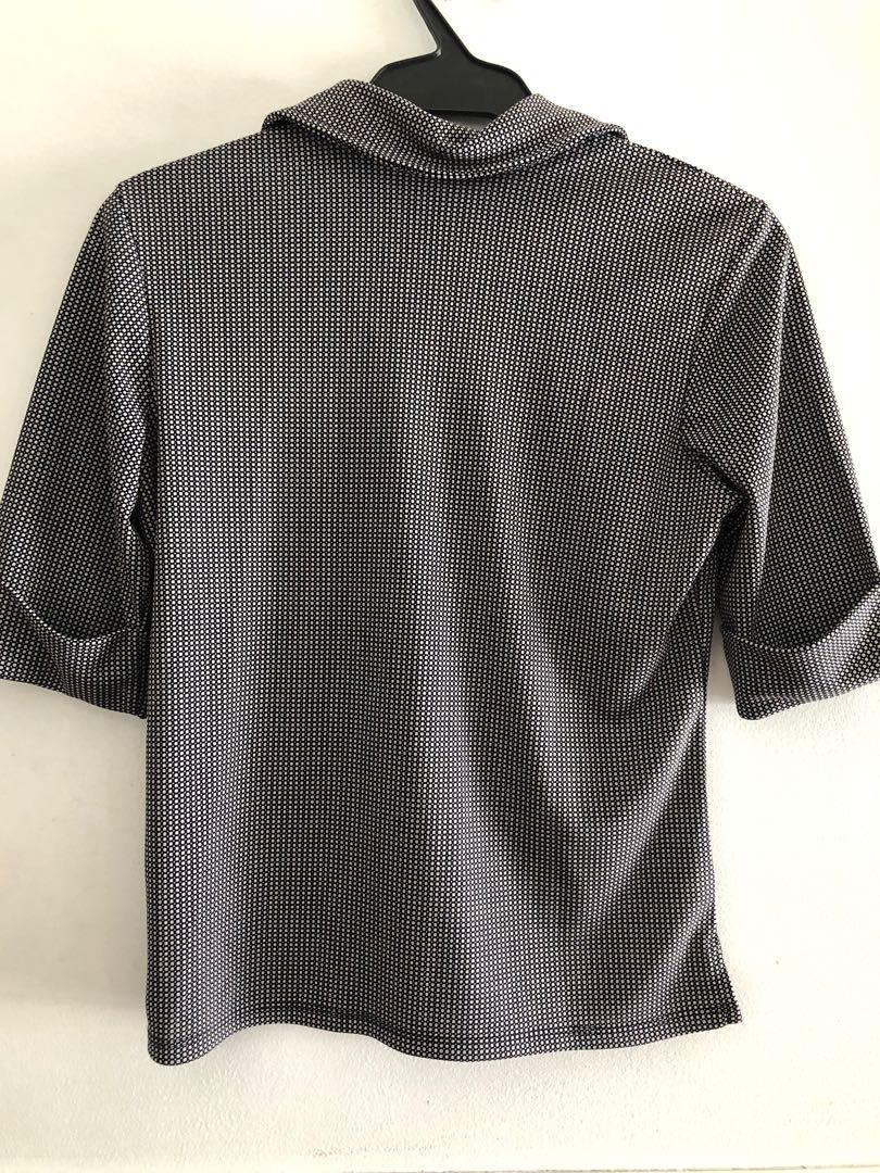 Gingham Soft Polo (Category: Blouses) located in Taguig. Submitted by declutteringthings0908 (Listing ID 1152897189, Image 2). Description: Collared top that can be used for the office RFS: decluttering MOP: BPI, BDO, or GCash.