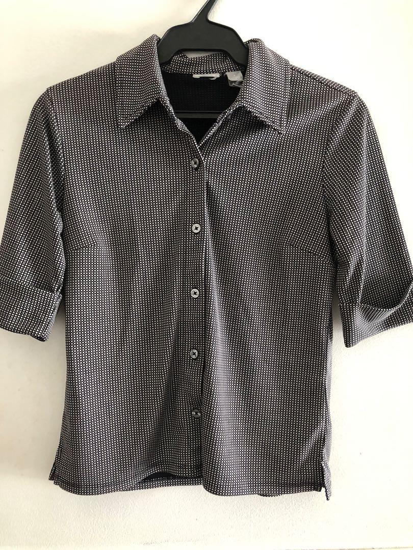 Gingham Soft Polo (Category: Blouses) located in Taguig. Submitted by declutteringthings0908 (Listing ID 1152897189, Image 1). Description: Collared top that can be used for the office RFS: decluttering MOP: BPI, BDO, or GCash.