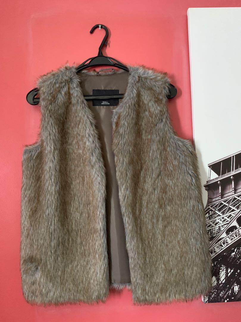 Glamsia fur vest sale