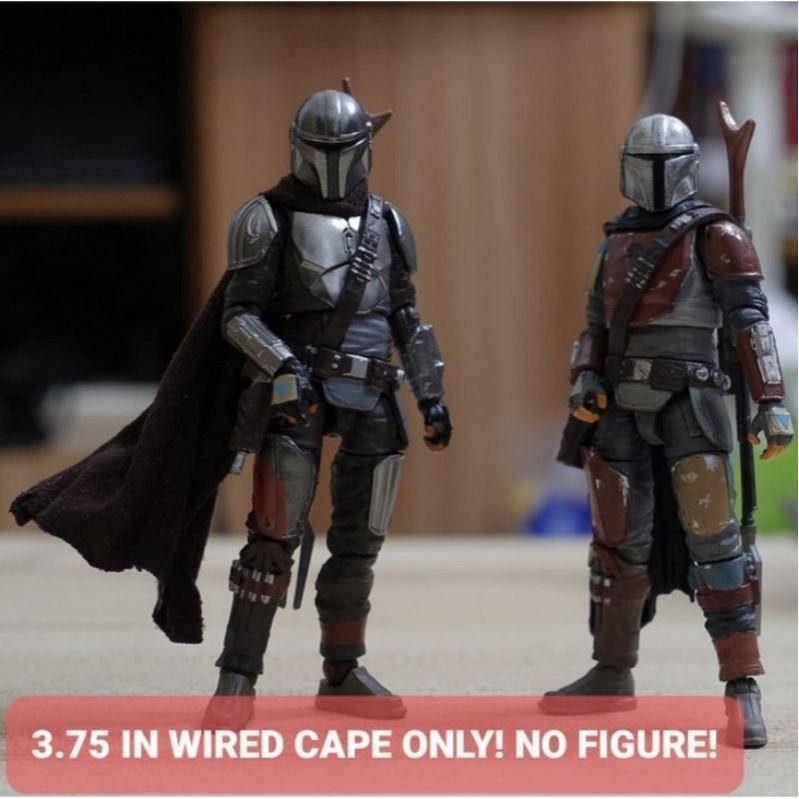 Long Wired Cape FOR Black Series 6in Mandalorian CAPE ONLY